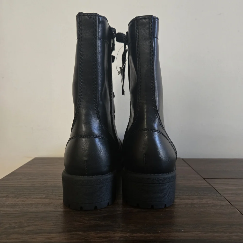 Arizona Jean Company Joyce Combat Boots Womens Size 9M Black Lace Up Memory Foam - Picture 10 of 14